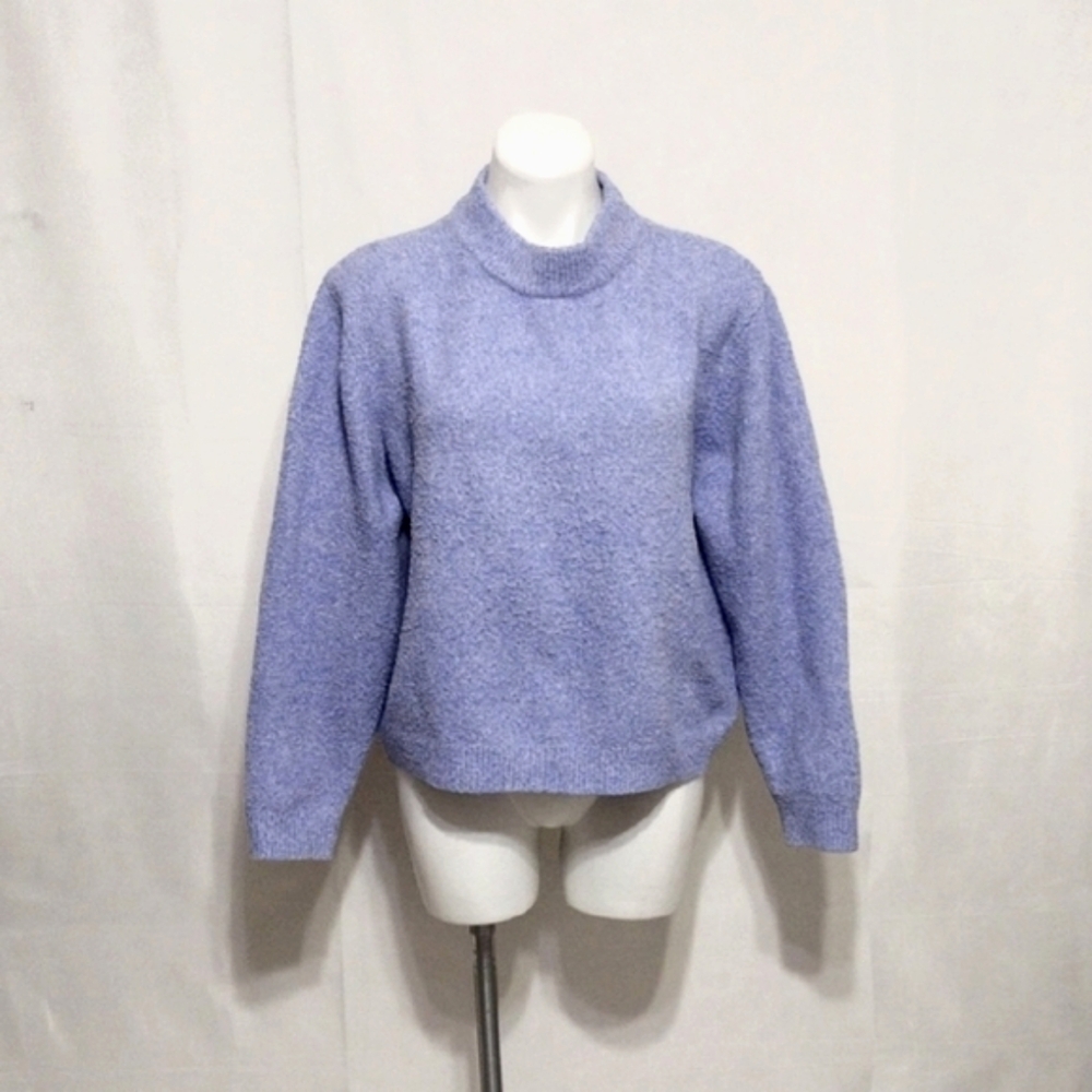 ZARA Oversized Textured Ribbed Crew Neck Knit Pullover Sweatshirt Top Small